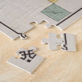 ヴィンテージWAスポケーンの地図(1910年) ジグソーパズル (側面)