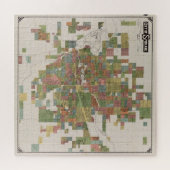 ヴィンテージWAスポケーンの地図(1910年) ジグソーパズル (横)