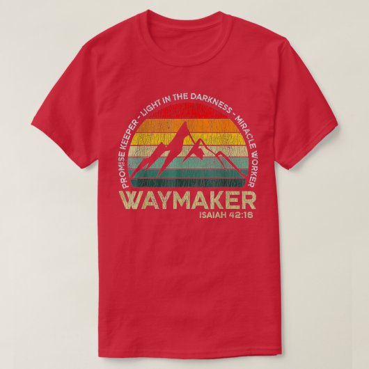 ヴィンテージWaymaker Promise Keeper Miracle Worker Chr Tシャツ (デザイン正面)