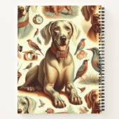ヴィンテージWeimaranerシームレス ノートブック (裏面)