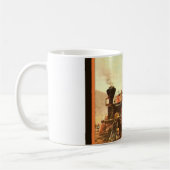 ヴィンテージWIld西旧列車機関車1800 コーヒーマグカップ (左)