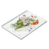 ヴィンテージWildflowersノートブック ノートブック (左側)