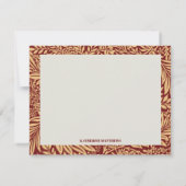 ヴィンテージWilliam Morris Larkspurパターンノートカード ノートカード (裏面)