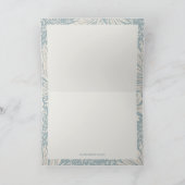 ヴィンテージWilliam Morris Marigoldパターンノートカード サンキューカード (内部)