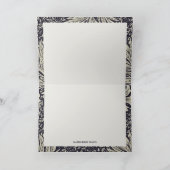 ヴィンテージWilliam Morris Marigoldパターンノートカード サンキューカード (内部)