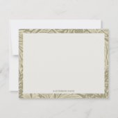 ヴィンテージWilliam Morris Marigoldパターンノートカード ノートカード (裏面)