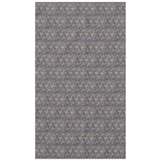 ヴィンテージWilliam Morris Weyパターン青の背景 テーブルクロス (正面)