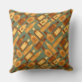 ヴィンテージWiskeyボトル クッション (裏面)