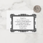 ヴィンテージWoodcutフ中国のレームサンキューカード ノートカード (正面/裏面インサイチュ)