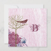 ヴィンテージWoodGrain結婚式の日付を保存 セーブザデート (裏面)