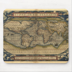 ヴィンテージWorld Map Atlas Historicalデザイン マウスパッド