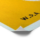 ヴィンテージWPAアスレチックバスケットボール ポスター (角)