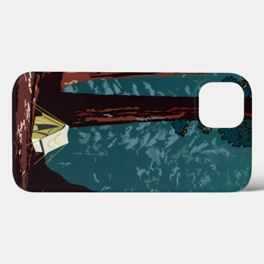 ヴィンテージWPAキャンピングインセコイア国立公園 Case-Mate iPhoneケース (裏面 (横))