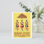 ヴィンテージWPAプエブロタートルダンサーNew Mexico ポストカード (スタンド正面)