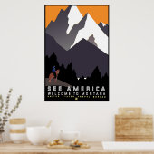 ヴィンテージWPAモンタナポスター ポスター (キッチン)