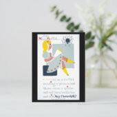 ヴィンテージWPAライブラリのポスタ恋しく思ー(Little Mufet) ポストカード (スタンド正面)