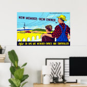 ヴィンテージWPA農村帯電法ファーム ポスター (ホームオフィス)