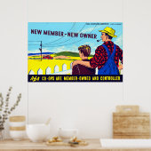 ヴィンテージWPA農村帯電法ファーム ポスター (キッチン)