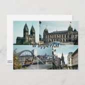 ヴィンテージWuppertalフォトコラージュ ポストカード (正面/裏面)