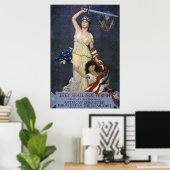 ヴィンテージWW1は滅びない ポスター (ホームオフィス)