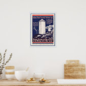 ヴィンテージWW1インディアナコーンサイロ愛国的農家 ポスター (キッチン)