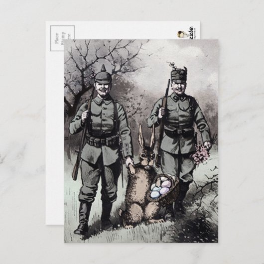 ヴィンテージWW1イースターポストカード ポストカード (正面/裏面)