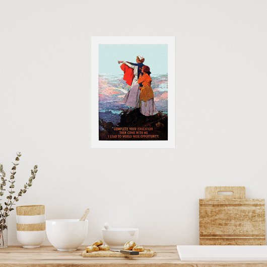 ヴィンテージWW1学生ナース採用 ポスター (キッチン)