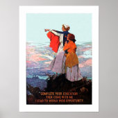 ヴィンテージWW1学生ナース採用 ポスター (正面)