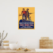 ヴィンテージWW1愛国炭鉱夫とドーボーイレトロ ポスター (キッチン)