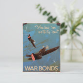 ヴィンテージWW2クラシック旅行ポスター ポストカード (スタンド正面)