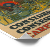 ヴィンテージWW 1プロパガンダポスター ポスター (角)