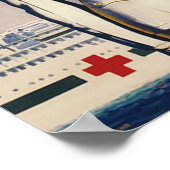 ヴィンテージWW IIネイビーナースポスター ポスター (角)