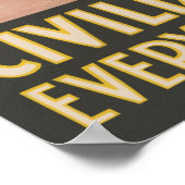 ヴィンテージWWIウェイクアップアメリカ ポスター (角)