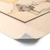 ヴィンテージWWIヨーロッパの政治漫画の地図（1915年） ポスター (角)