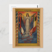 ヴィンテージWWI平和正義の自由 ポストカード (正面/裏面)