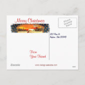 ヴィンテージWWI愛国的クリスマスポストカード シーズンポストカード (裏面)