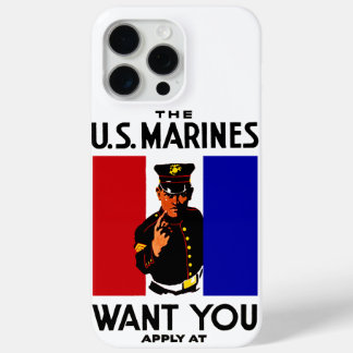 ヴィンテージWWI Marine Recruitmentポスター iPhone 15 Pro Maxケース