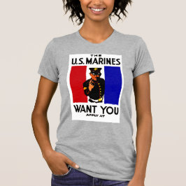 ヴィンテージWWI Marine Recruitmentポスター Tシャツ