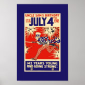 ヴィンテージWWI UNGUL SAM 1918年7月4日ポスターイメージ ポスター (正面)