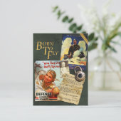 ヴィンテージWWIIのFlyboyのスクラップブックの郵便はがき ポストカード (スタンド正面)