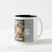 ヴィンテージWWIIホームフロントポスター ツートーンマグカップ (正面右)