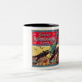 ヴィンテージWWIIボードゲームボックスアート ツートーンマグカップ (中央)