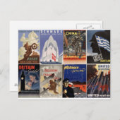 ヴィンテージWWIIポスター統一された:私たちは強い ポストカード (正面/裏面)