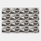 ヴィンテージWWII時代の飛行機 ラッピングペーパーシート (正面)