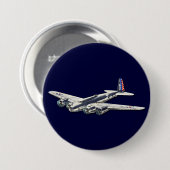 ヴィンテージWWII米国の航空機 缶バッジ (正面&裏面)