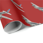 ヴィンテージWWII米国航空機2 ラッピングペーパー (ロールコーナー)