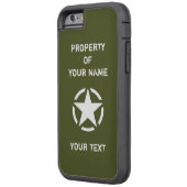 ヴィンテージWWII軍隊ビークル白星インサークル Case-Mate iPhoneケース (裏面左)