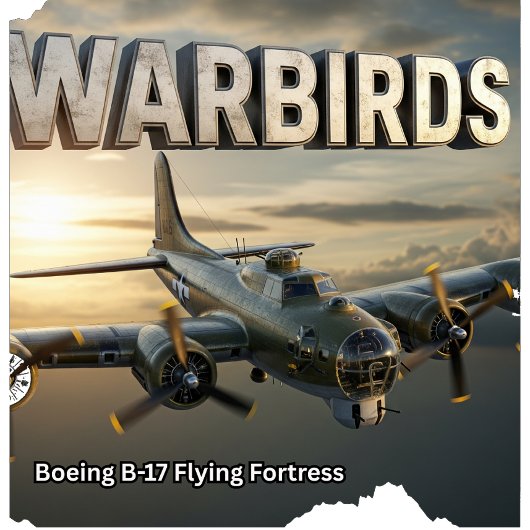 ヴィンテージWWII B-17要塞飛んでいる トライブレンドTシャツ