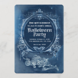 ヴィンテージX線ハロウィーン招待状メメントモリ 招待状