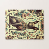 ヴィンテージXoloitzcuintleシームレス ジグソーパズル (横)